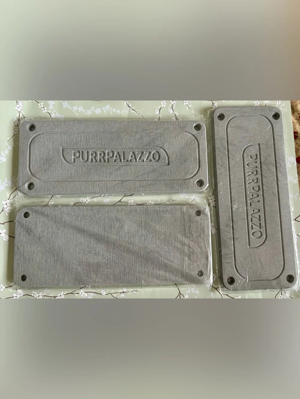 PurrPalazzo Stone Caddy Drying Tray Gray Set of 3 New